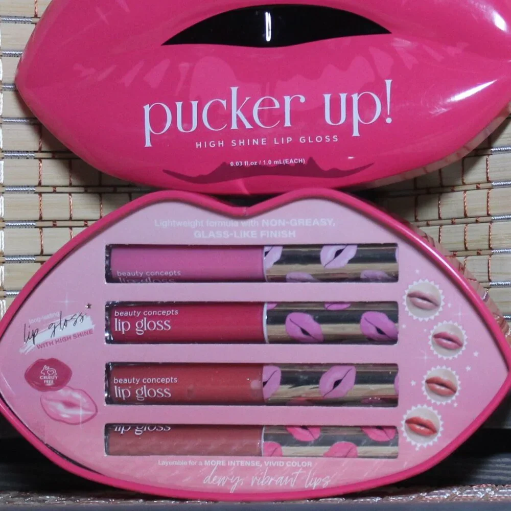 Beauty Concepts Pucker Up High Shine Lip Gloss Set